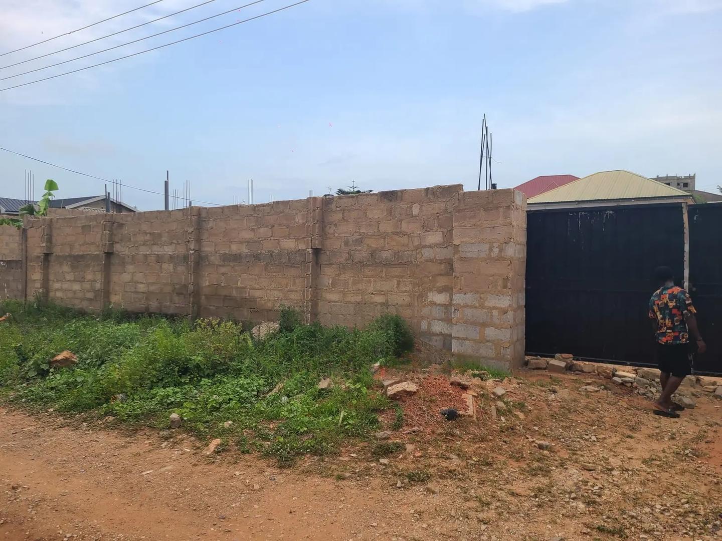 Walled and Gated Land for Sale at New Bortianor - Land in Greater Accra, Weija - Sale