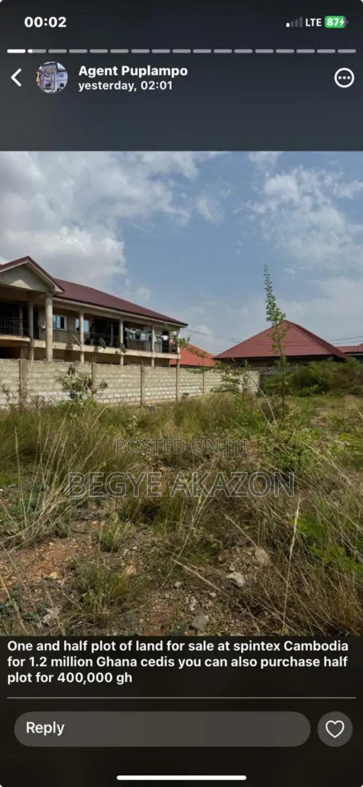 2 Plots of Land for Sale at East Legon - Land in Greater Accra, East Legon, East Legon Police Station - Sale
