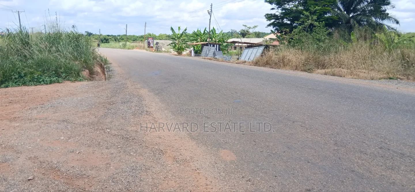 Roadside 2 Plots of Land for Sale at Tech Appiadu Near Knust Campus - Land in Ashanti, Kumasi Metropolitan - Sale