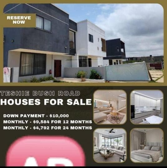 2 bedroom townhouse for sale at Teshie Bush Road - 2 bedroom House in Teshie Bush Road - Sale