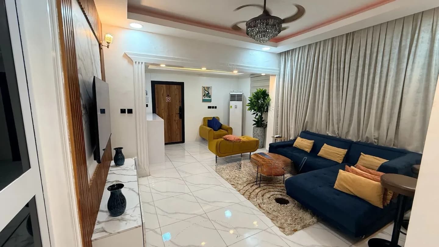 Furnished 2bdrm Apartment in Borteyman Estate, School Junction for sale - 2 bedroom Apartment in Greater Accra, Ashaley Botwe, Ashaley Botwe School Junction - Sale